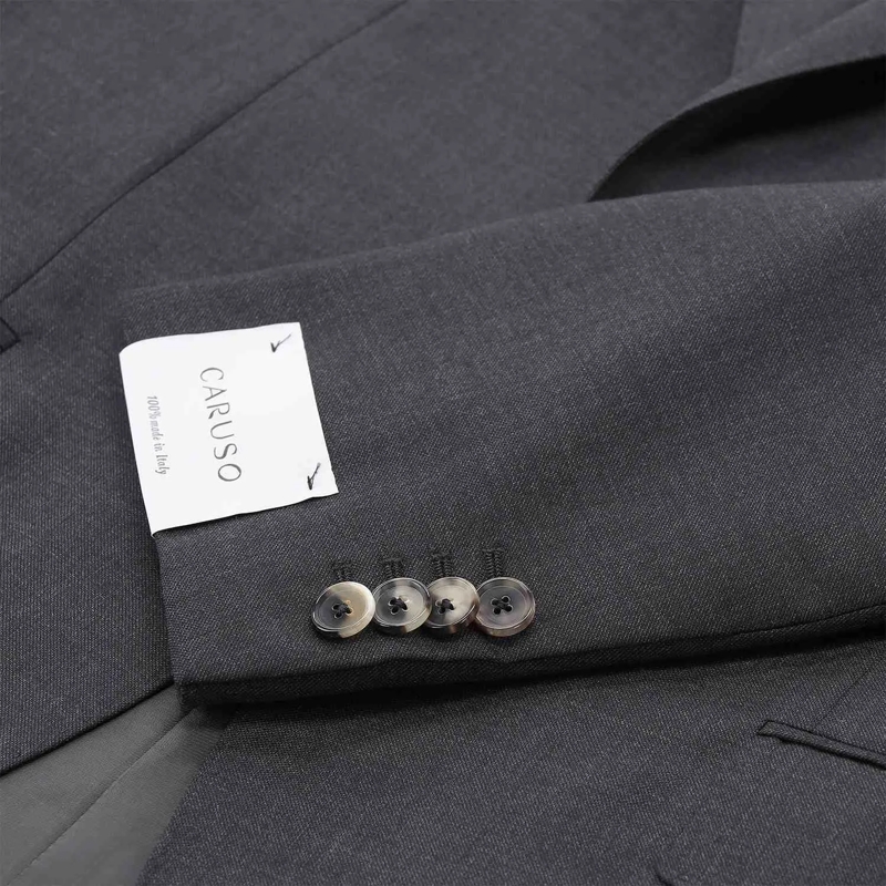 Emanuela Caruso Anzugkombination Zweiteiliger Anzug Aida aus Wolle grau(Image 4)