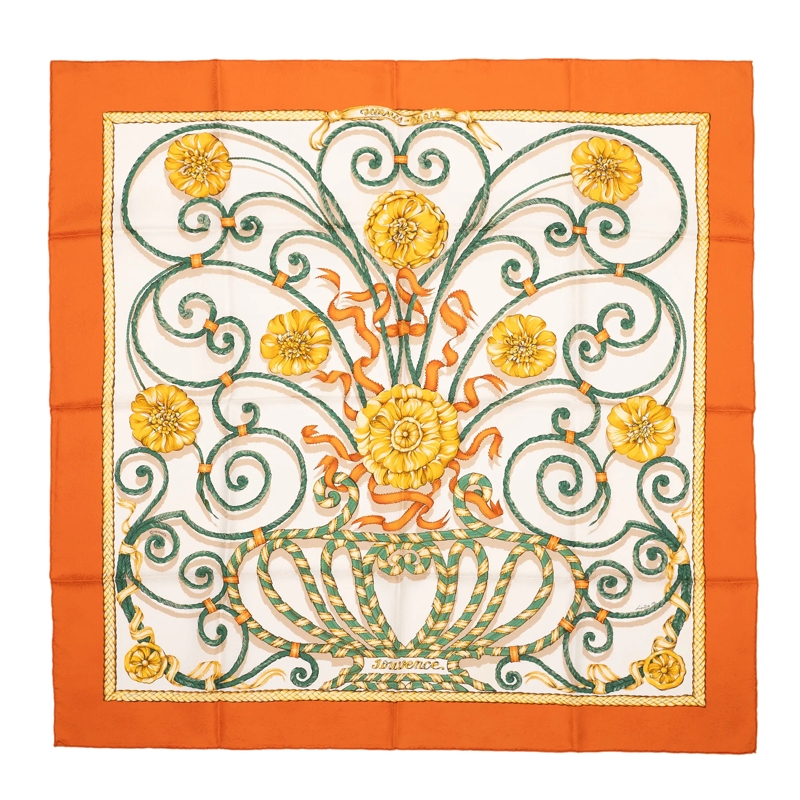Hermès Halstuch Scarf orange