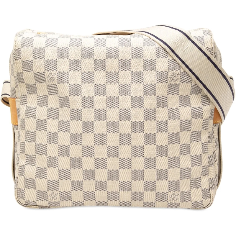 Louis Vuitton Sac à bandoulière Damier Azur Naviglio weiß