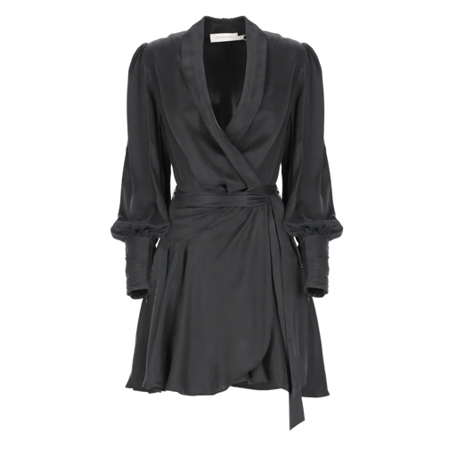 Zimmermann Black Silk Dress Black Mini robes