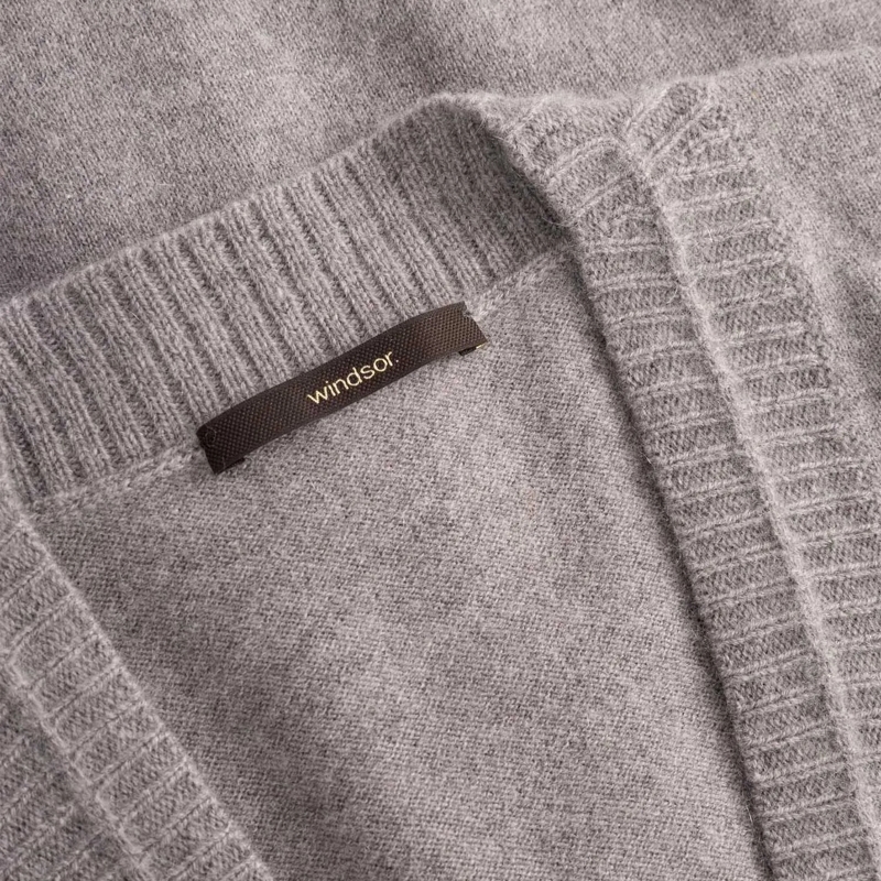 windsor. Pullover Strickpullunder aus Wolle & Kaschmir grau(Image 3)
