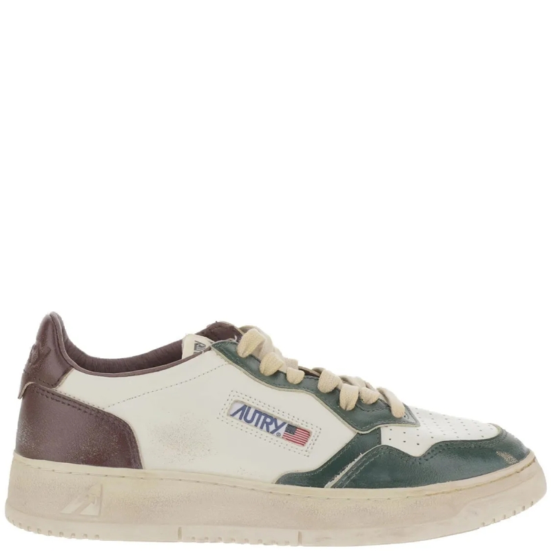Autry International Lage-top sneaker Colorblock Leather Low-Top Sneakers With Logo Deta Multicolor