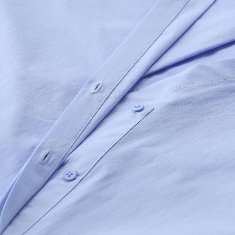 Closed Bluse Hemdbluse aus Baumwolle blau(Image 3)