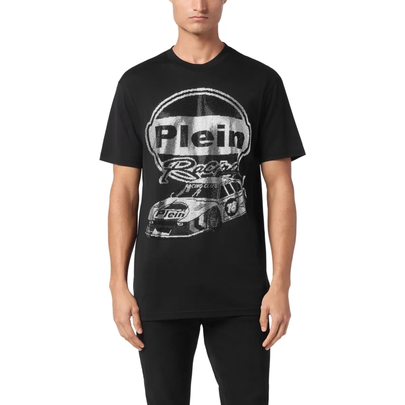 Philipp Plein T-Shirt T-Shirt Racing Mit Schmucksteinen schwarz(Image 13)
