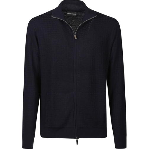 Emporio Armani  Full Zip Sweater Blue blau