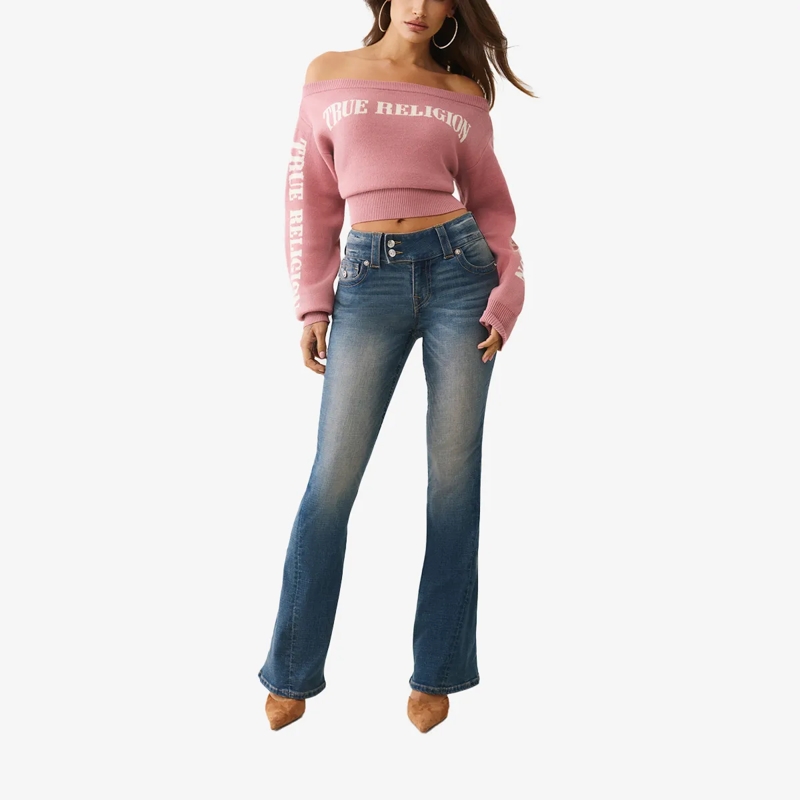 True Religion  Pullover Schulterfrei altrosa(Image 2)