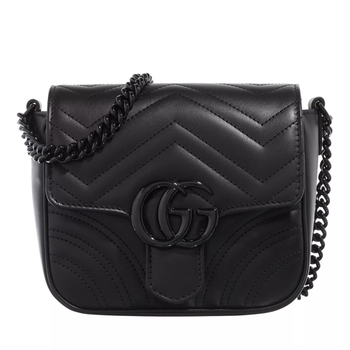 Gucci GG Marmont Shoulder Bag Leather Black Crossbody Bag