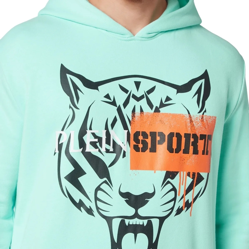 Plein Sport Top Hoodie Tiger grün(Image 5)