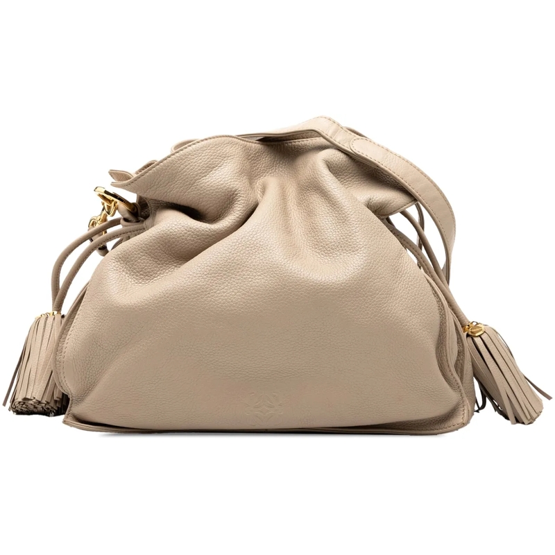 Loewe Schultertasche Nappa Flamenco Tassel 30 braun