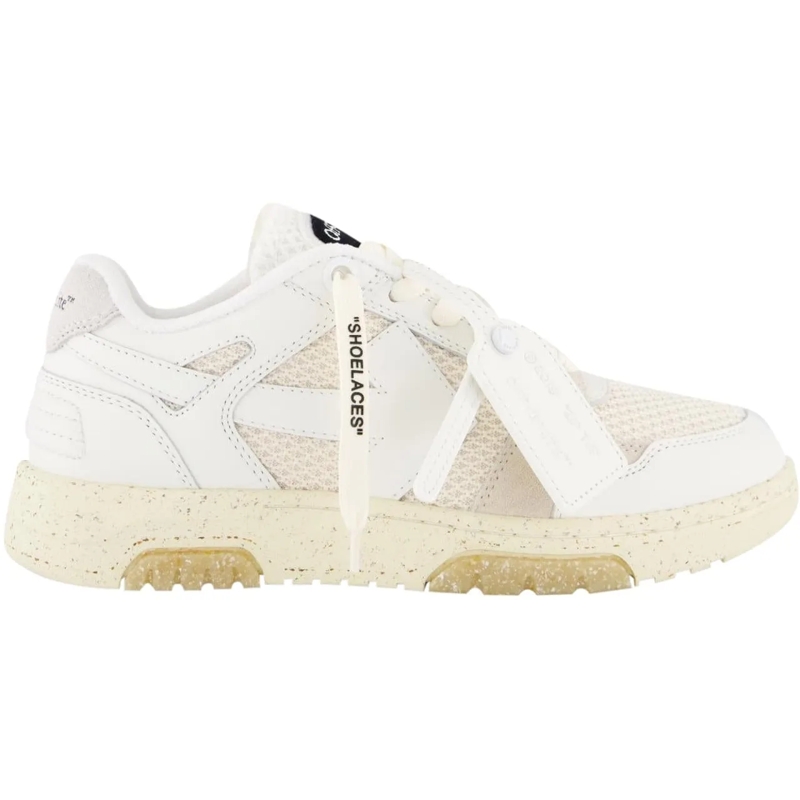 Off-White Low-Top-Sneaker Dames Slim Out Of Office Wit/Beige weiß