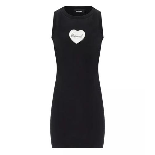 Dsquared2  Heart Black Dress Black