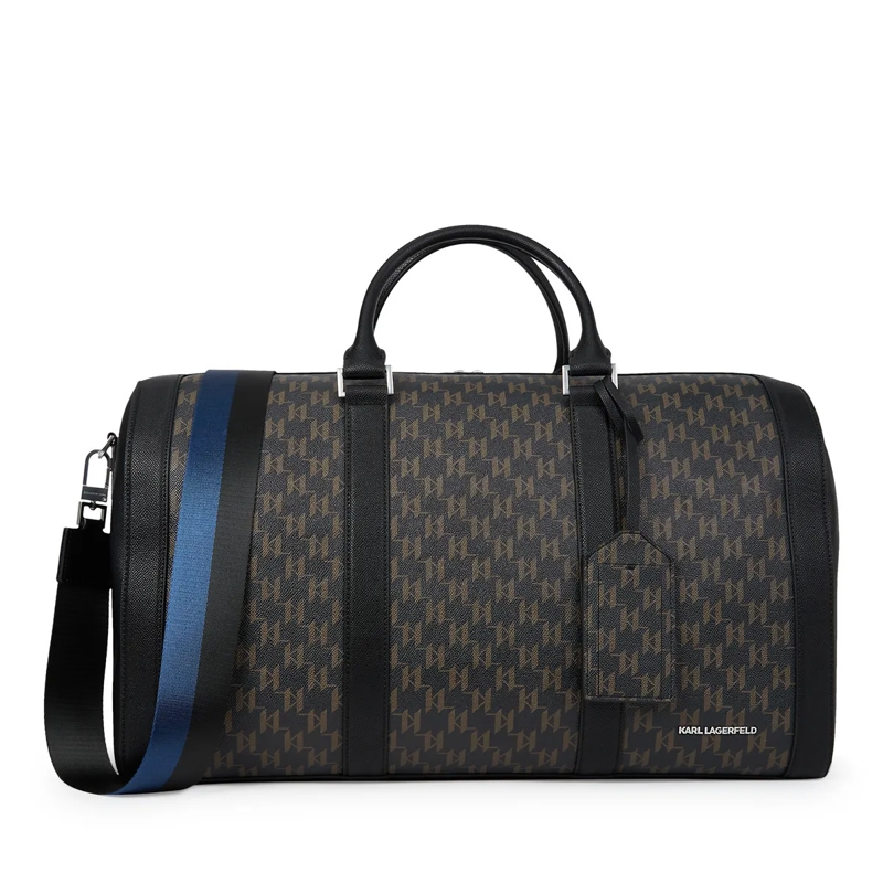 Karl Lagerfeld Crossbody Bag K/Monogram Kanvas Weekender-Tasche Umhängetasche schwarz