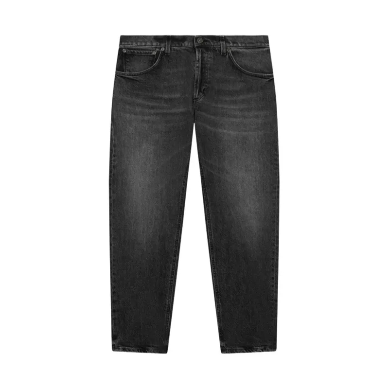 Dondup Jeans Vintage Black Wash Carrot Fit Jeans Black