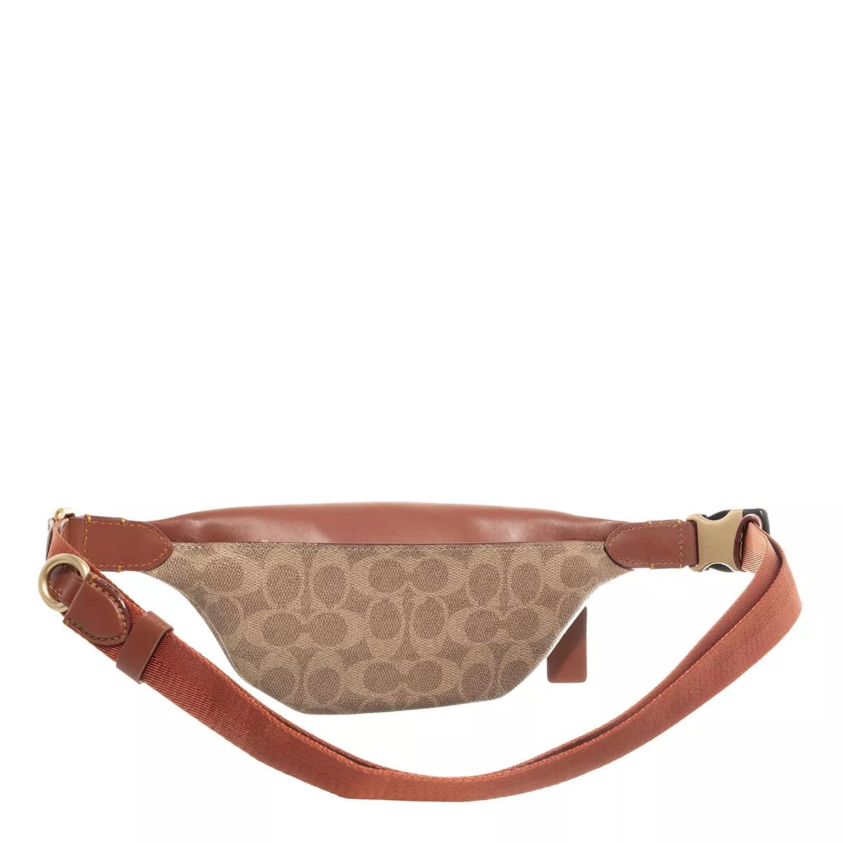 Coach Heuptasjes Coated Canvas Signature Essential Belt Bag in bruin