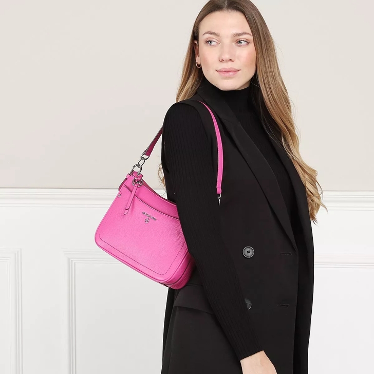 Prada Pink Nylon Top Zip Pochette