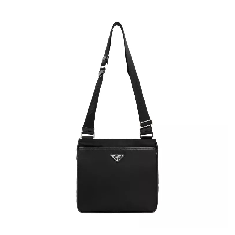 Prada Sac à bandoulière Black Re-Nylon And Saffiano Shoulder Bag Black