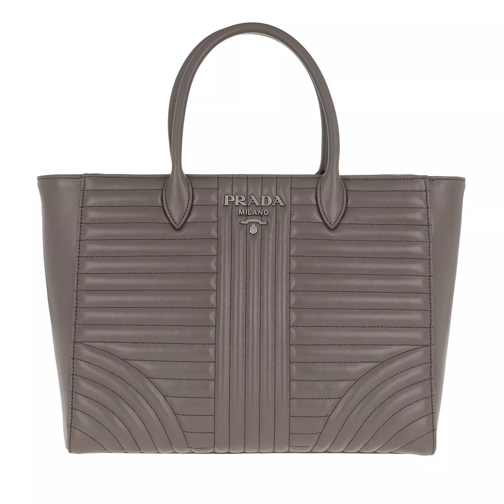Prada Diagramme Tote Quilted Leather Bamboo Draagtas