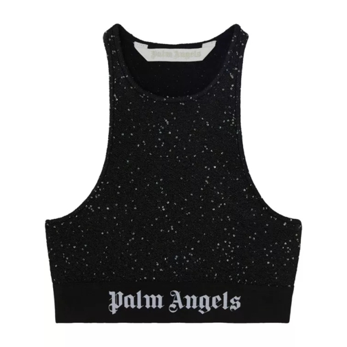 Palm Angels Black Soiree Knit Top Black 