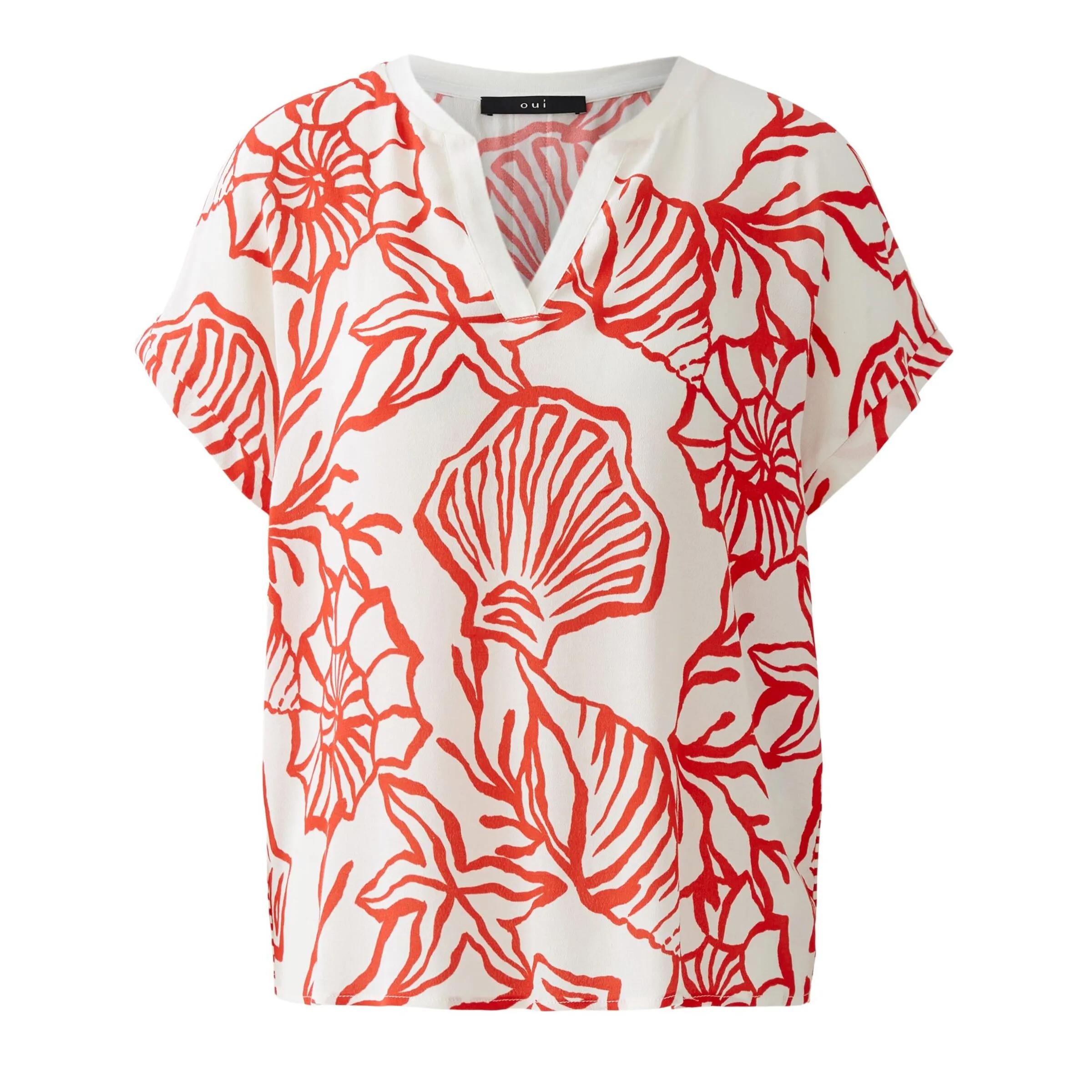 Thumbnail - Oui - Blusenshirt - Größe 38 DAMEN - red