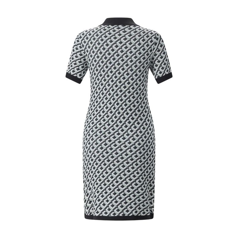 Casablanca Minikleid Midi-Kleid mit Polo-Kragen grün(Image 2)