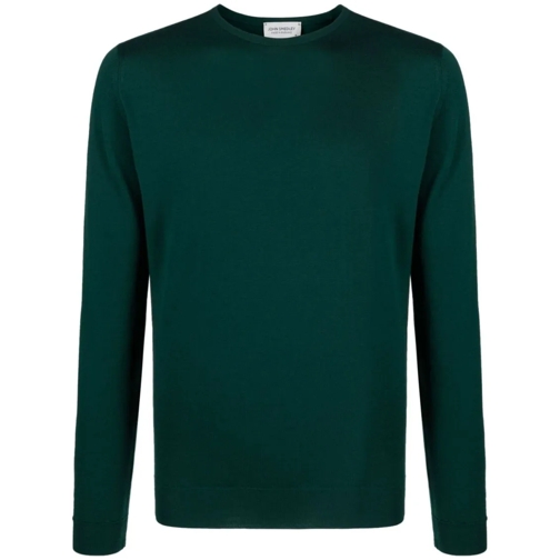 John Smedley Pullover Dark Green Lundy Sweater Green