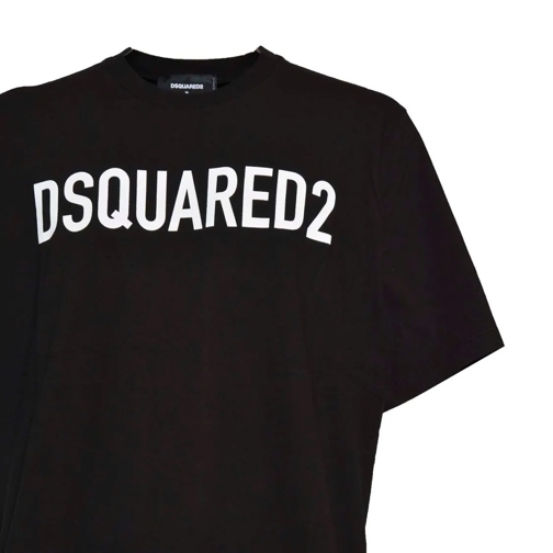 Dsquared2 T-shirts Black Cotton Loose Fit T-Shirt Black (Image 3)