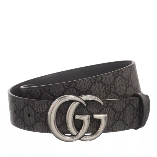 Gucci GG Marmont Reversible Belt GG Supreme Grey Black Leren Riem