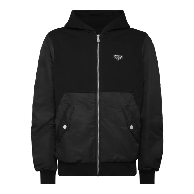Philipp Plein Top Sweatjacke Mit Kapuze Iconic Plein schwarz