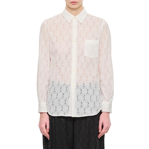 Comme des Garcons Chemises White Classic Collar Shirt White