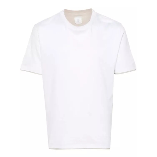 Eleventy White Layered T-Shirt White 