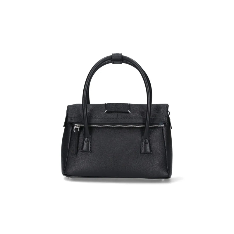 Maison Margiela Schultertasche Rectangular Black Sheepskin Leather Tote Black