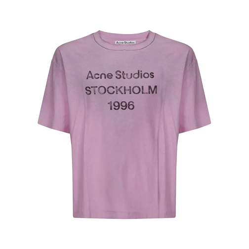 Acne Studios T-shirts Logoed T-Shirt Pink