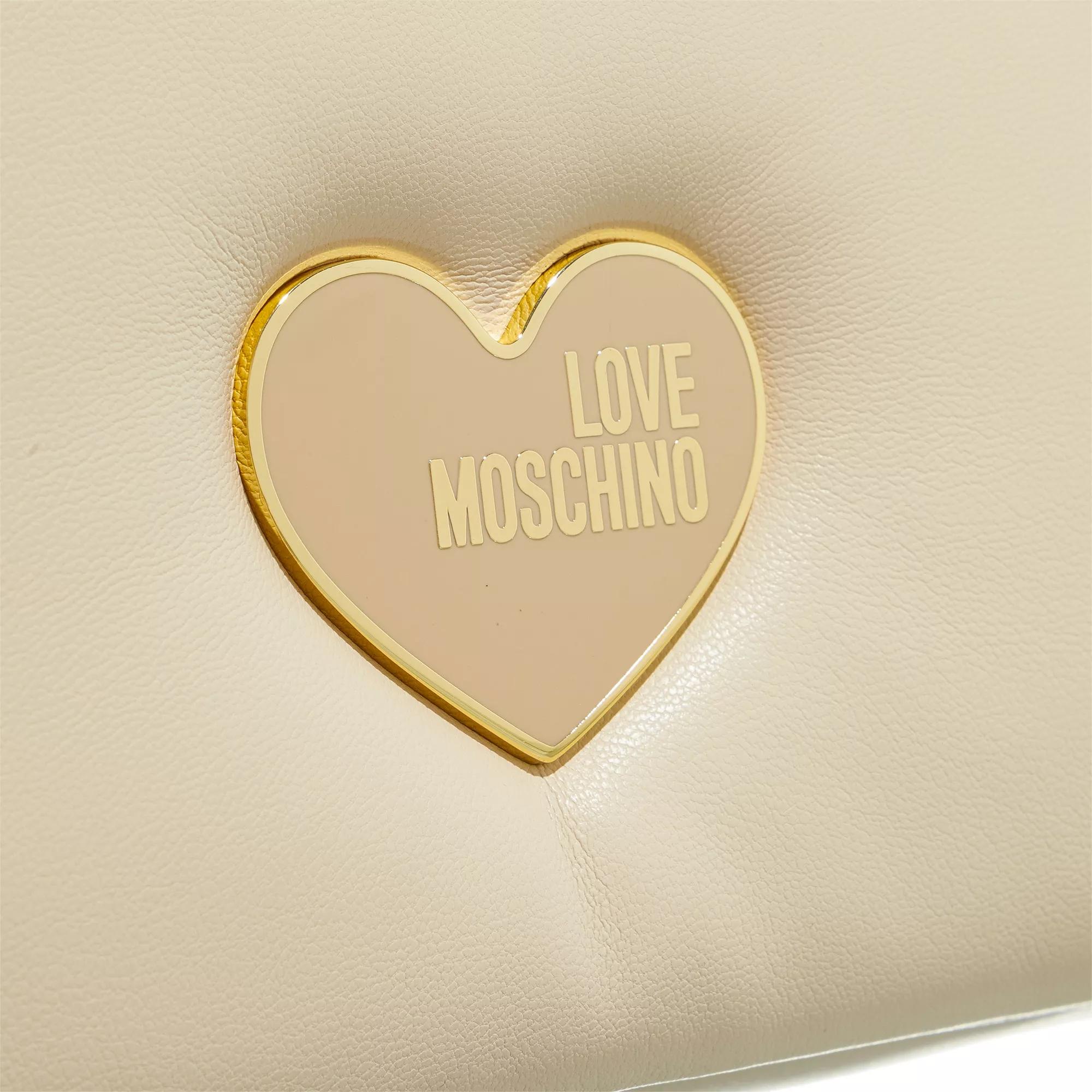 Love Moschino Hobo bags Marshmallow in beige