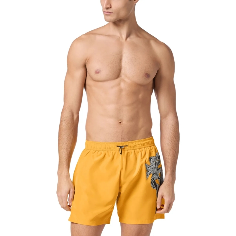 Philipp Plein Shorts Badehose Dragon gelb(Image 3)