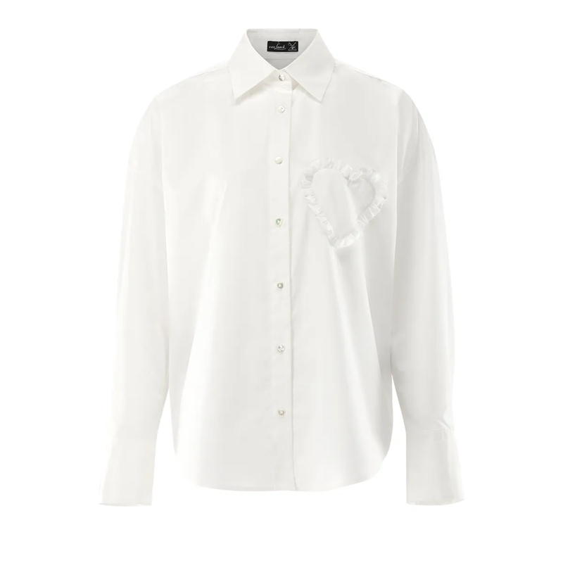 VAN LAACK Bluse Bluse Modern Fit Uni weiss