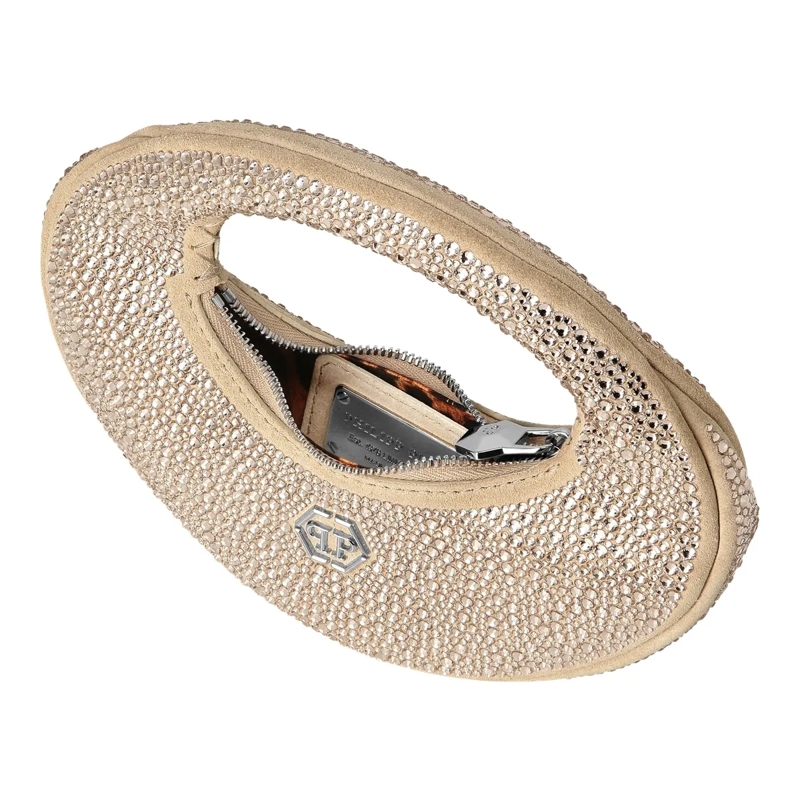 Philipp Plein Crossbody Bag Henkel Tasche Verziert beige(Image 3)