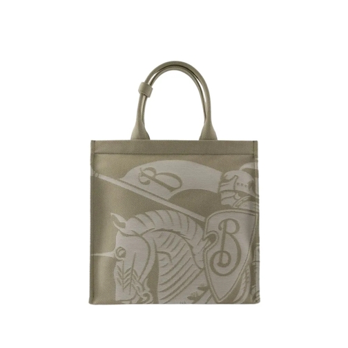 Burberry Ekd Shopper Bag - Cotton - Beige Grey Draagtas