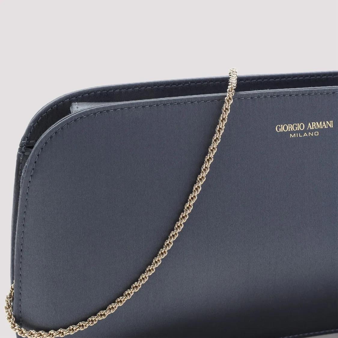 Thumbnail - Giorgio Armani Hobo Bags - Grey Viscose Handbag - Gr. unisize - in Grau - für Damen