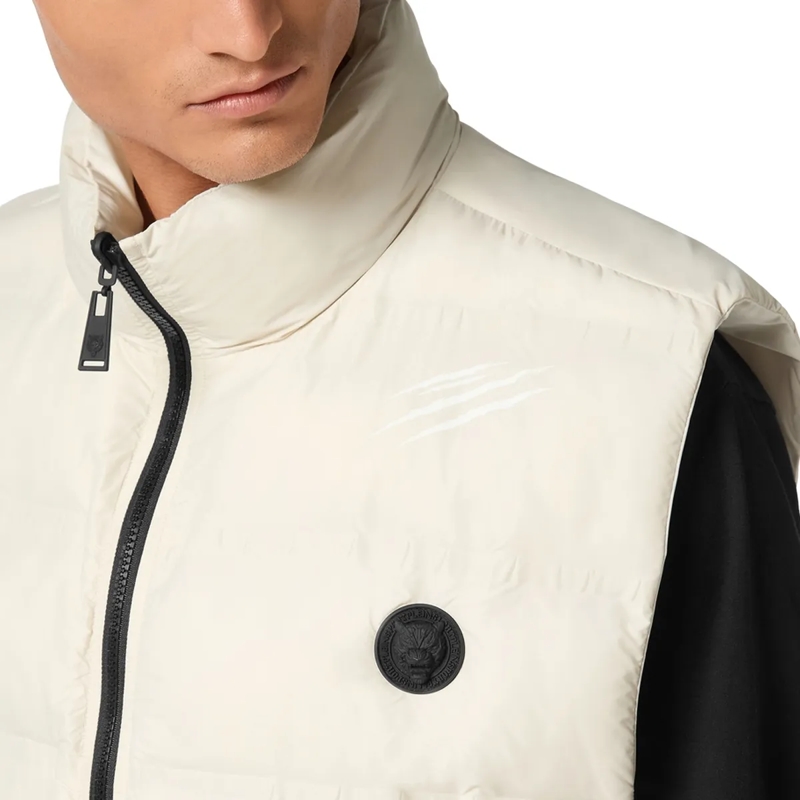 Plein Sport Weste Daunenweste Scratch grau(Image 9)