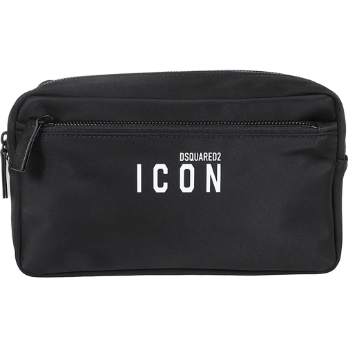 Dsquared2 Pochette Be Icon Beauty Case Black schwarz