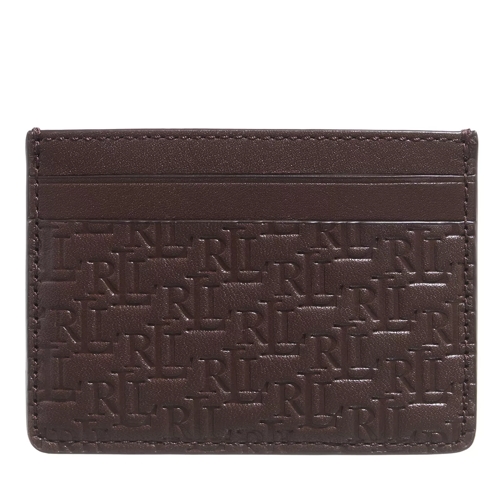 Lauren Ralph Lauren Slim Card Case Small Chestnut Brown Porta carte di credito