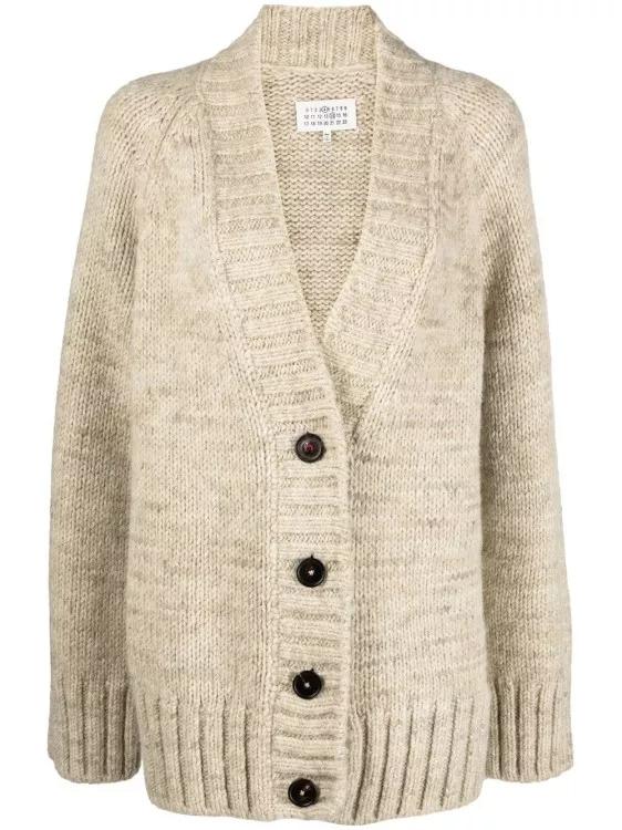 Maison Margiela - Chunky-Knit Oversize Cardigan - Größe S -