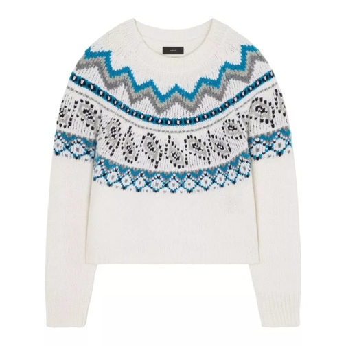 Alanui White Wool Sweater White Maglione di lana