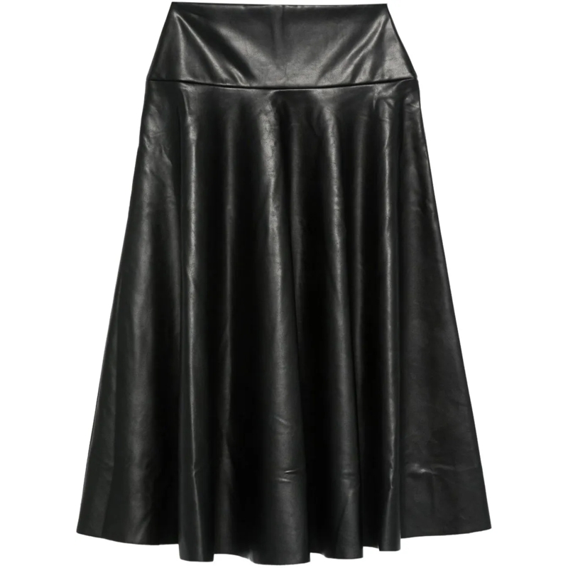 Norma Kamali Midirock Skirts Black schwarz