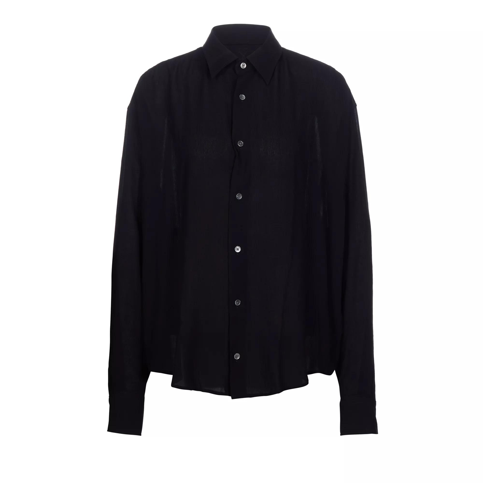 Thumbnail - AMI Paris - Chemise Boxy Fit - Größe S - schwarz