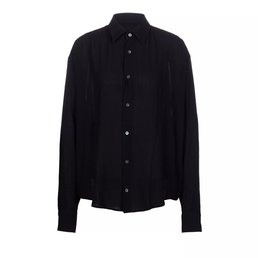 AMI Paris Chemise Boxy Fit  001 black Blouses