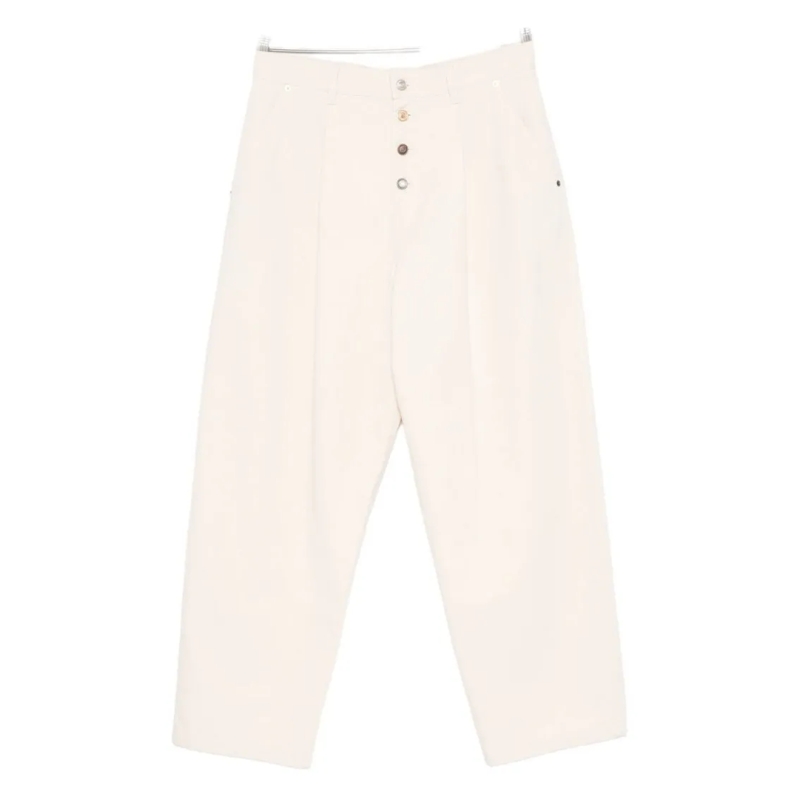 Moschino Anzugshose Wide-Leg Trousers With Pleated Front Red