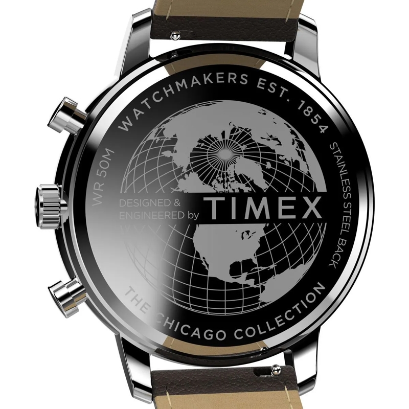 Timex Chronograph Quarz-Analoguhr Timex Chicago Chronograph braun(Image 4)