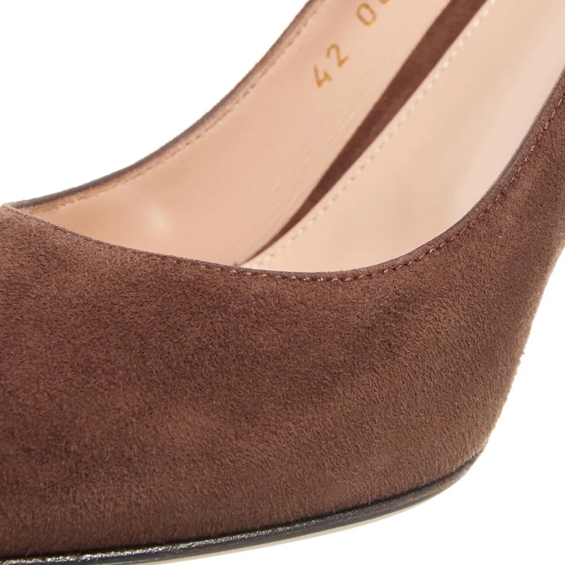 Gianvito Rossi Pumps 85Mm Suede Piper Pump Brown(Image 17)