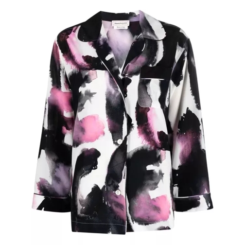 Alexander McQueen Multicolored Watercolor Graffiti Shirt Multicolor 